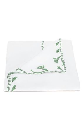 Matouk Marcella Egyptian Cotton Duvet Cover in Clover at Nordstrom, Size Full