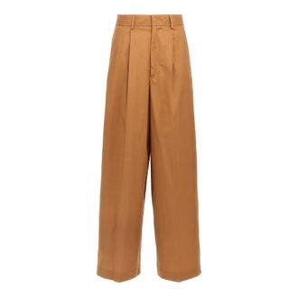 Nude Nude, Dames, Broeken, Bruin, Maat: 2XS Katoen