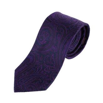 Trafalgar Store Sobee Paisley Silk Necktie in Purple at Nordstrom