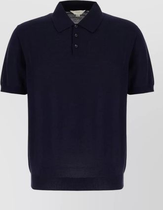 Malo cotton knit shirt polo collar