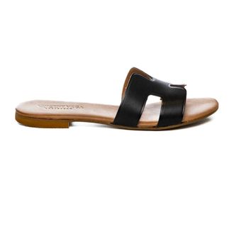 Vincent Vega Vincent Vega, Schoenen, Dames, Zwart, 37 EU, Leer, P106 Slide