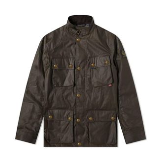 Belstaff Jassen, Heren, Groen, XL, Katoen, Fieldmaster Jacket