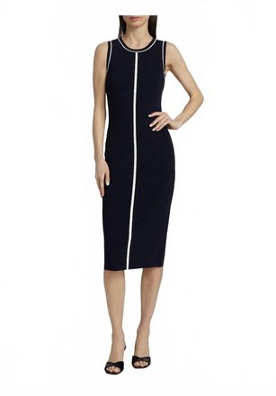 Elie Tahari Adriana Sweater Dress In Navy