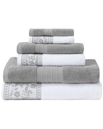 Modern Threads Modern Threads Allie Jacquard Border 6Pc Towel Set