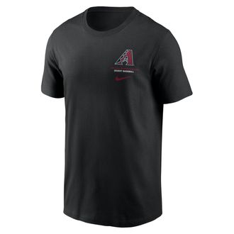Nike Arizona Diamondbacks 2-Hit Nike Mens MLB T-Shirt in Black | N19900ADQS-1DJ