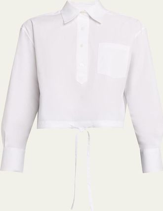 WE-AR4 The CC Cropped Cotton Shirt