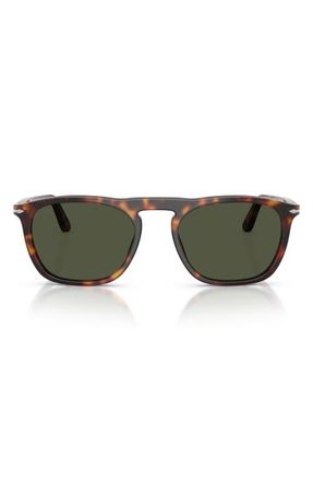 Persol Gae 55mm Square Sunglasses in Havana /Green at Nordstrom