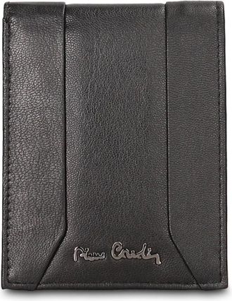 Pierre Cardin Leren Portemonnee - Heren - Accessoires - Zwart - Maat: ONE Size Leer