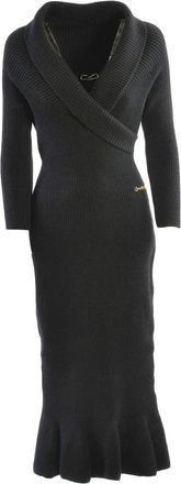 Elisabetta Franchi Knit Dress - Dames - Kleedjes - Zwart - S - Kleedjes