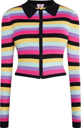 Mymo Kort vest Dames Zwart Veelkleurig