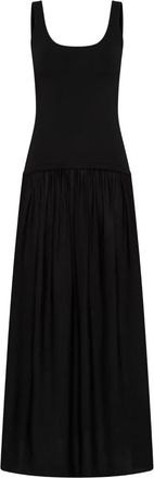 Rebecca Vallance Abito midi Kristen con ruches - Nero