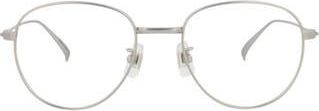 Dunhill 49mm Round Optical Glasses in Silver Transparent at Nordstrom Rack