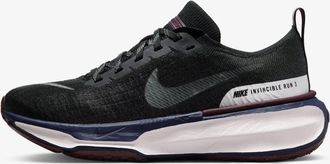 Nike Womens Zoom X Invincible Run 3 Shoes In Black/grey/maroon