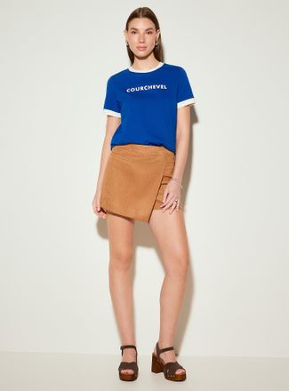 Icone Womens Parisian borough piped T-shirt