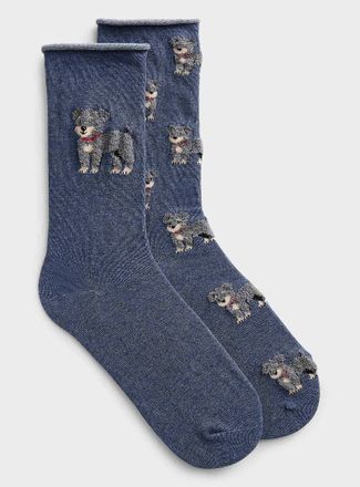 Simons Womens Plush-animal socks 2-pack