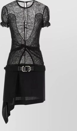 The Attico lace asymmetric mini dress