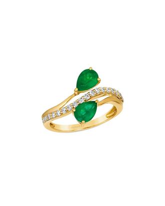 Le Vian New Emerald 14K 1.12 Ct. Tw. Diamond & Emerald Ring