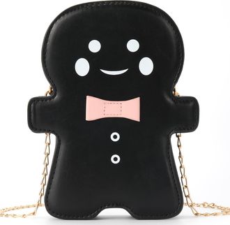 Generic Gingerbread Man Crossbody Bag, Christmas Shaped Phone Purse for Women Holiday Parties, Perfect for Festive Gift Giving