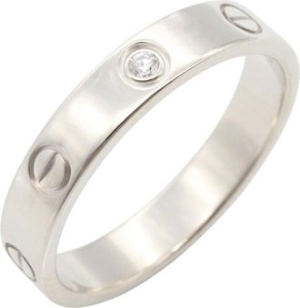Cartier Silver Clear White Gold (18K) Band Ring (Pre-Owned)
