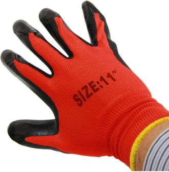 Trade Shop Trade Shop - 12 Paia Di Guanti Da Lavoro Spalmati Nylon Nitrile Disponibili In 91011