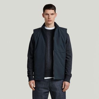 G-Star The Fredrik - Correct Padded Vest - Donkerblauw - Heren