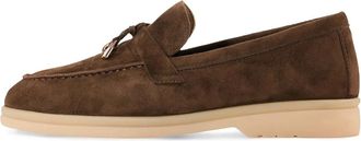 Cesare Gaspari Aemilia Winter Loafers - Dames - Loafers - Bruin - 40 EU - Wol - Schoenen