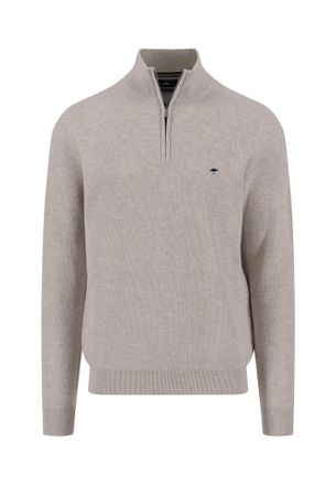 Fynch-Hatton Troyer FYNCH-HATTON, Herren, Gr. XXL, weiss (winter wei&szlig;), Strick, Obermaterial: 100% Baumwolle, unifarben, regular fit taillenbedeckt, Rippb&uuml;ndchen, 