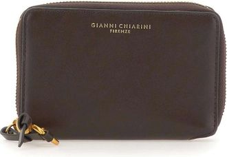 Gianni Chiarini Accessoires, Dames, Bruin, ONE Size, Leer, Dollaro Portemonnee