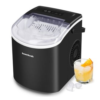 OEM M&aacute;quina De Hielo Bauerkraft Autom&aacute;tica, Silenciosa Y Eficiente, De F&aacute;cil Manejo, 12 Kg/24 H, Color Negro