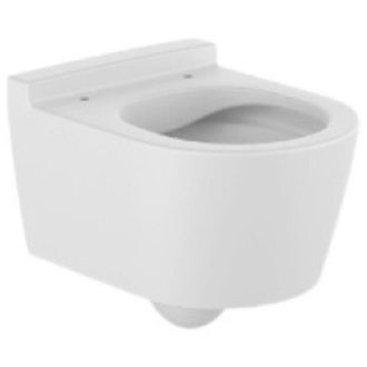 Roca Roca - Taza Suspendida Compacta Rimless Con Salida Horizontal Round Inspira Color: Blanco Mate