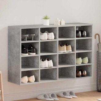 vidaXL Vidaxl - Shoe Cabinet Concrete grey 103 x 30 x 67 cm Engineered wood