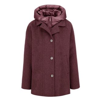 Bomboogie Abrigo bimaterial - Coats - Mujer - Rojo - XL