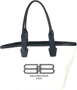 Balenciaga Pre-owned Fabric balenciaga-bags - Dames - Vintage Shopper - Wit - ONE Size - Vintage