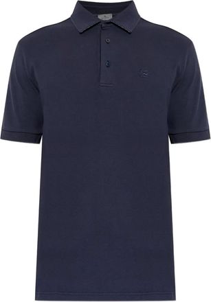 Etro Poloshirt met borduurwerk - Blauw