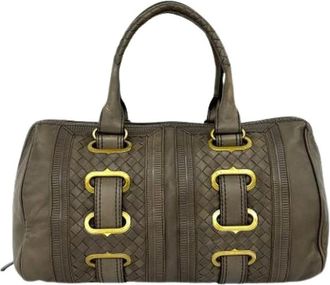 Bottega Veneta Pre-owned Handbags, female, Brown, Size: ONE SIZE Pre-owned Nappa Leather Satchel