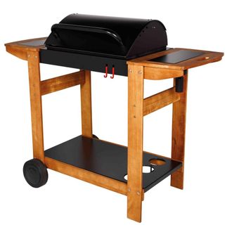 HOME MAISON Barbacoa de carb&oacute;n y le&ntilde;a con parrilla mantenimiento de calor