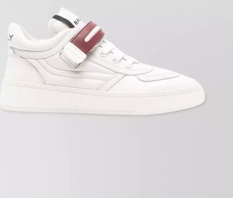Bally calf leather round toe sneakers