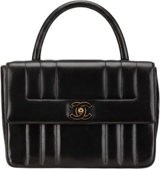 Chanel Pre-owned Classic Flap Bag - Dames - Vintage Handtas - Zwart - ONE Size - Leer - Vintage