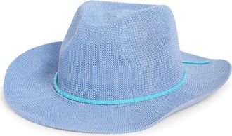 Vince Camuto Studded Band Straw Cowboy Hat in Cornflower at Nordstrom Rack