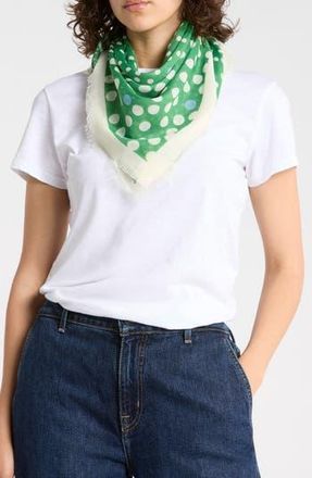 BCBGeneration Polka Dot Scarf in Green at Nordstrom Rack