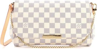 Louis Vuitton White Damier Favorite Mm (Authentic Pre-Loved)