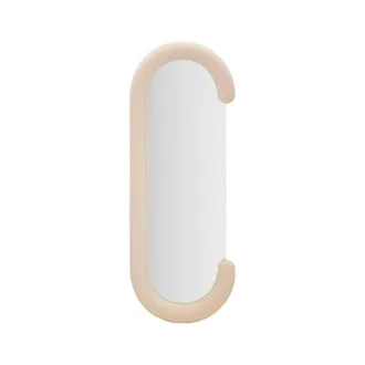 Dmora Dmora - Espejito Bonea, Espejo, Objeto De Decoraci&oacute;n De Pared, Decoraci&oacute;n De Espejo, 60x7 H160 Cm, Crema