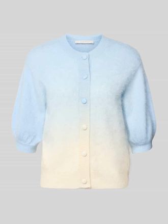 Herzen&rsquo;s Angelegenheit Strickjacke aus Kaschmir-Baumwoll-Mix mit 1/2-Arm in Offwhite, Gr&ouml;&szlig;e 34