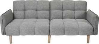 Calicosy Sof&aacute; cama de 3 plazas en tejido gris l195 cm
