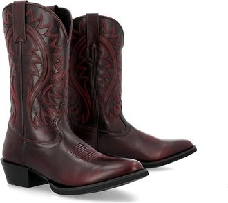 Durango Shyloh Cowboy Boots Burnished Burgundy : 10 D - Medium, Leather