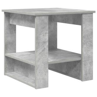 vidaXL Mesa De Caf&eacute; Gris Concreto 51 X 50 X 50 Cm Madera De Ingenier&iacute;a Vidaxl