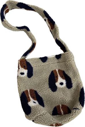 Generic Autumn and winter shoulder bag womens plush casual large-capacity crossbody bag(03,27 * 30cm)