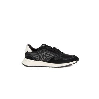 Michael Kors Sneakers, male, Black, Size: 9 US Dax Leather Trainer