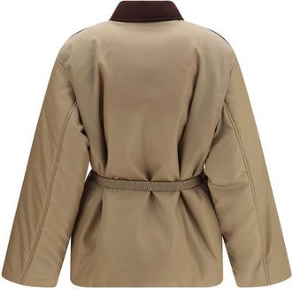 Versace Color-Block Nylon Jacket - Beige
