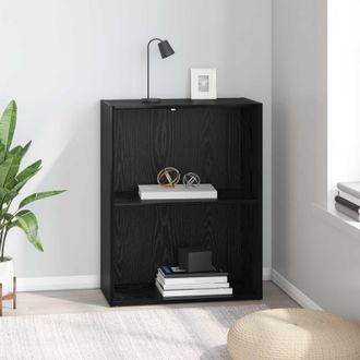 vidaXL Vidaxl Libreria 60 X 30 X 76.5 Cm Legno Ingegnerizzato Rovere Nero